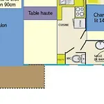 Camping Mobil-home Avec Jacuzzi Pour 4 Personnes Et Terrasse - Api-1-52-465 *
